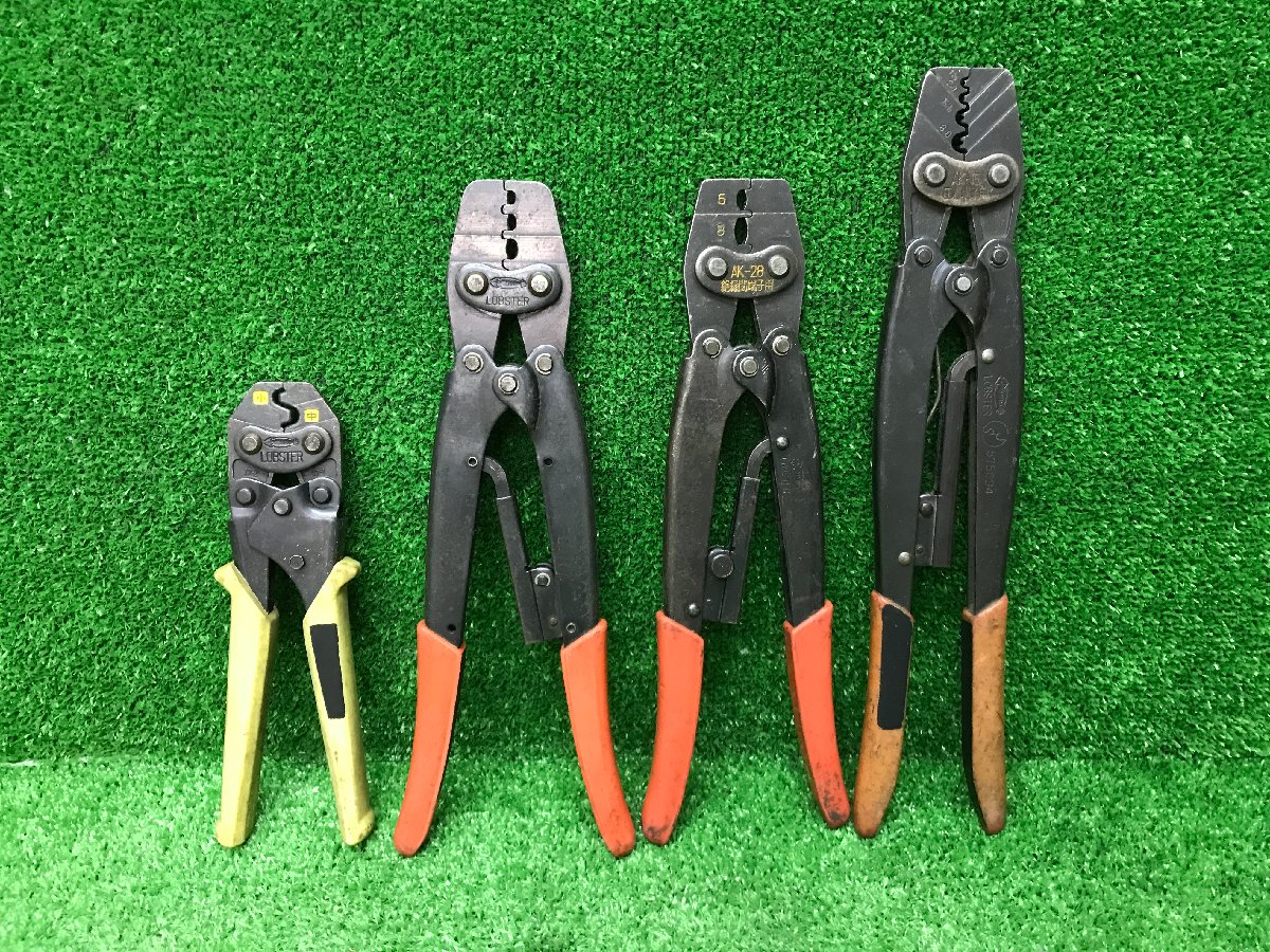 4本セット LOBSTER  圧着工具 絶縁閉端子 AK-17MA AK-25 AK-28 AK-15